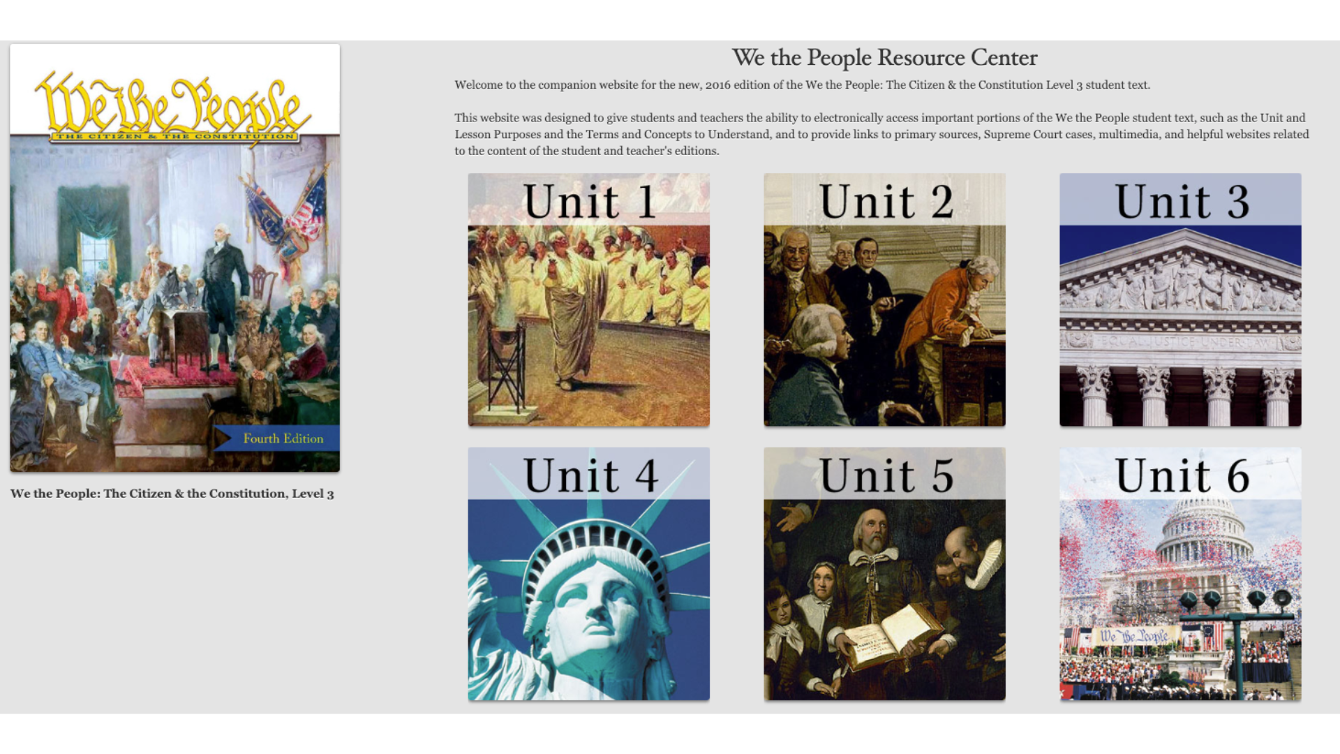 Check Out the We the People Resource Center!